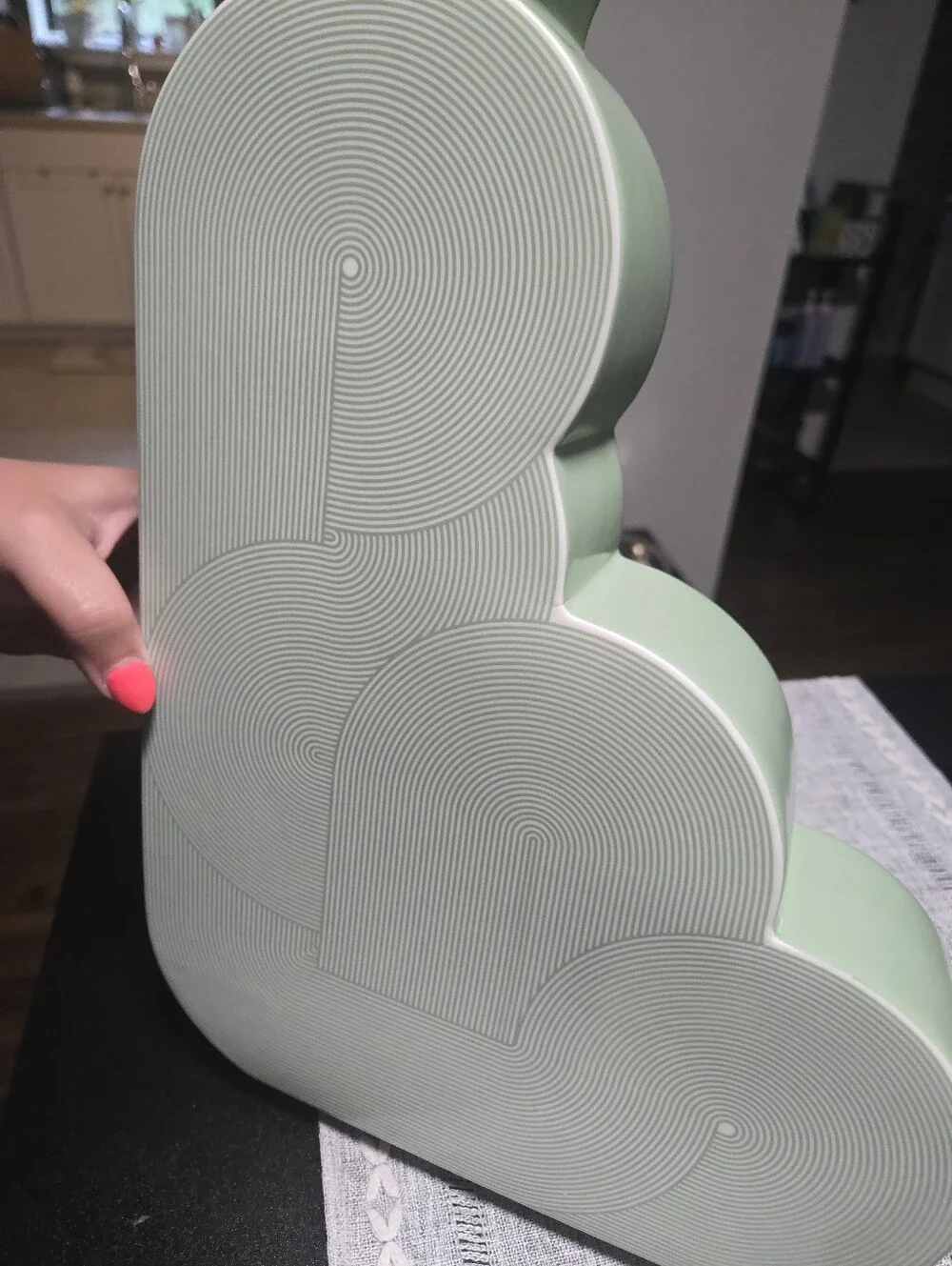 Jonathan Adler Pompidou Vase in a light green porcelain